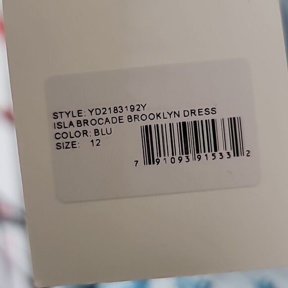 Likely NWT Isla Brocade Blue Floral Brooklyn Dress - Picture 9 of 13